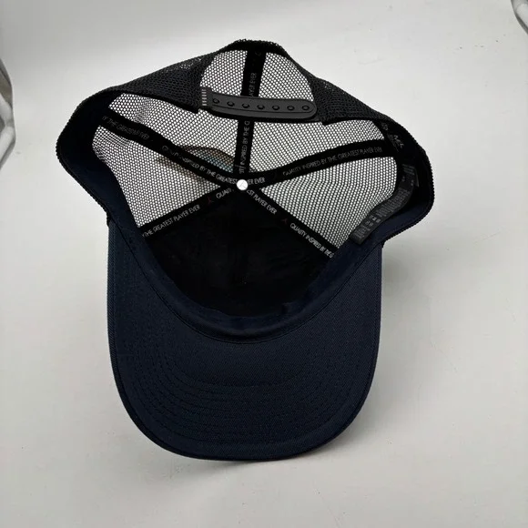 Nike Jordan Rise Cap Trucker Hat White Black Navy Mesh M L "Jammin Frequency" - Picture 7 of 10
